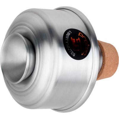 Rolha de garrafa em metal prateado com base de cortiça