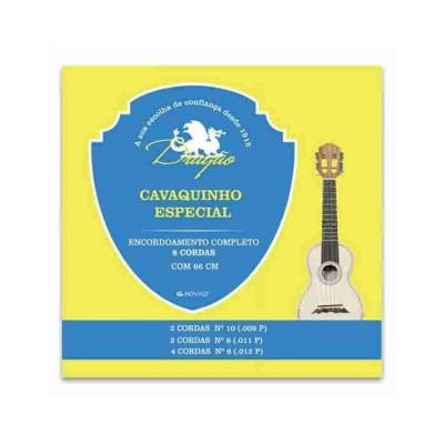 Embalagem de cordas para cavaquinho especial amarelo e azul