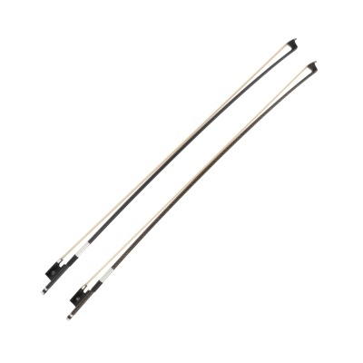 Par de arcos para violino com madeira e crina branca