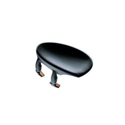 Apoio para queixo preto para violino com duas presilhas