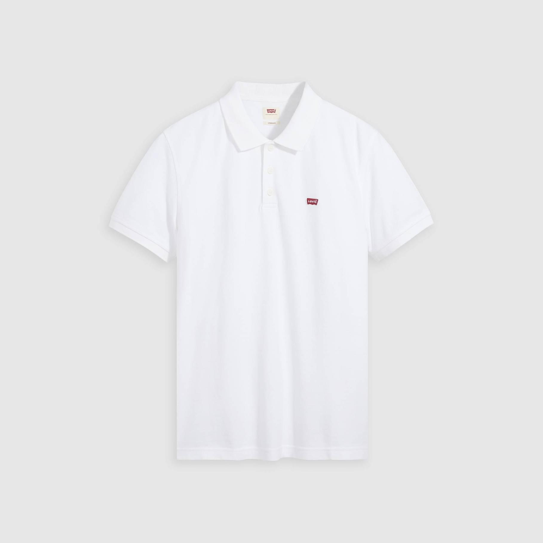 Polo Levi´s® New Housemark Branco de Manga Curta Polo branco de manga curta da Levis com logótipo vermelho no peito