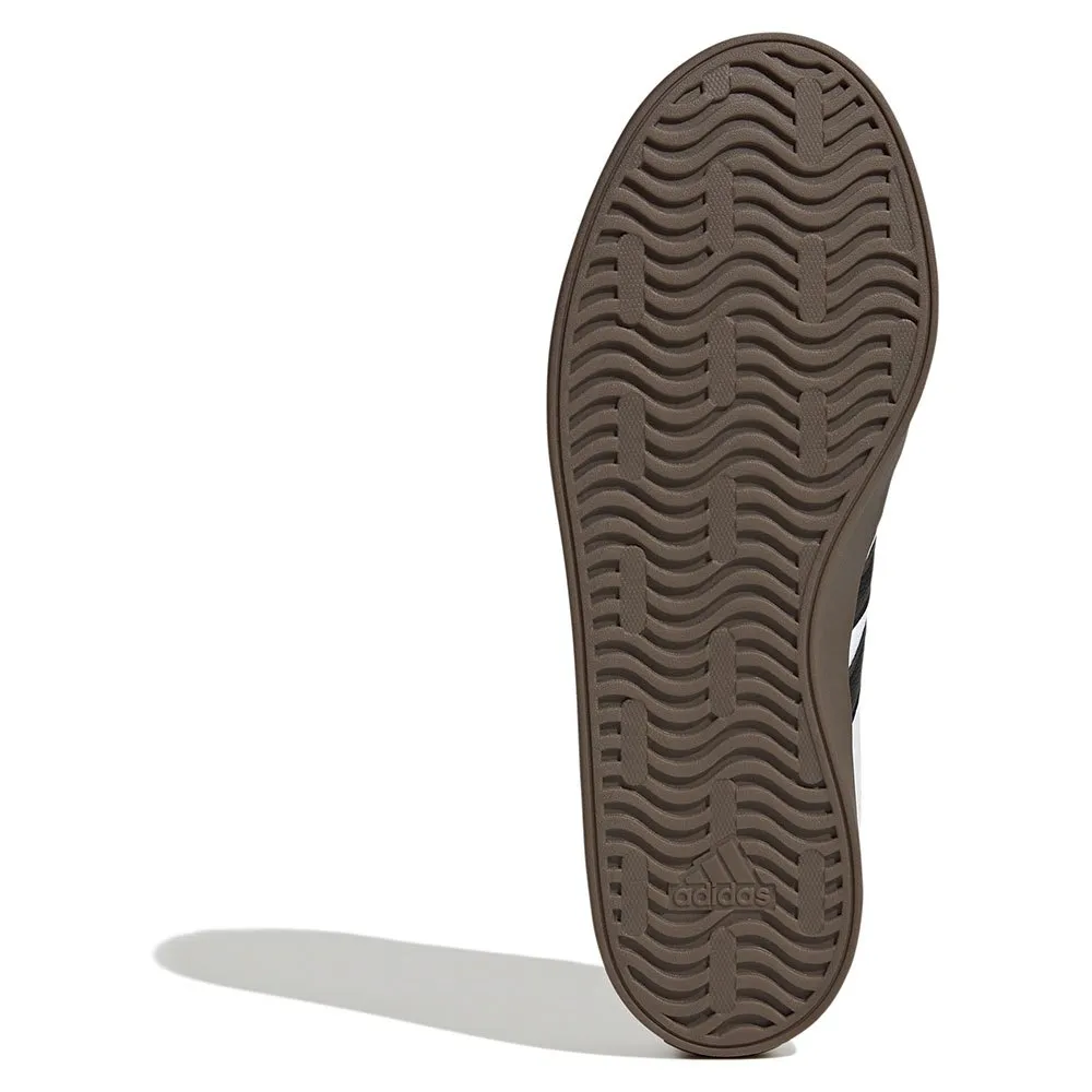 Sapatilhas Adidas VL Court 3.0 Brancas e Pretas Sola de sapatilha Adidas castanha com padrão ondulado