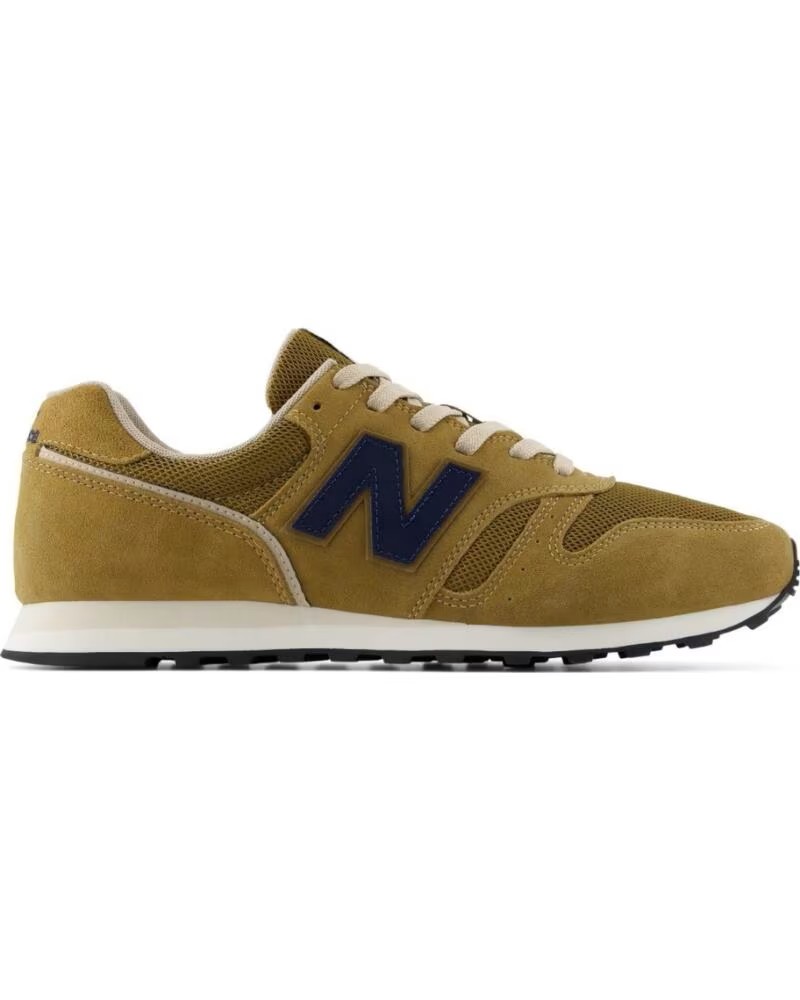 NEW BALANCE SAPATILHA DE HOMEM ML373 4VJ Ténis New Balance castanhos com logo azul escuro e sola branca
