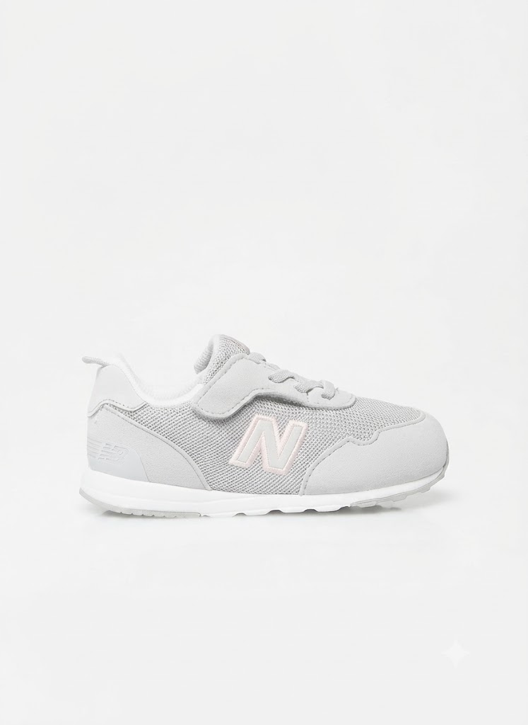 sapatilhas New Balance NW515 Ténis desportivo cinza claro com logótipo N rosa