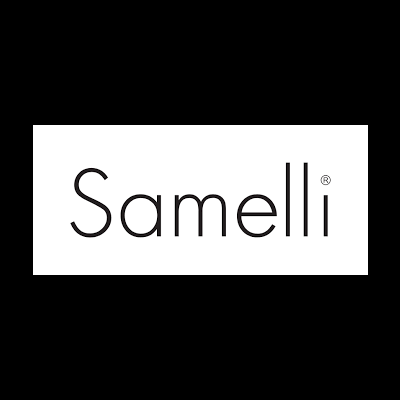 Logótipo da marca Samelli em preto sobre fundo branco