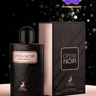 perfume Opera Noir preto com caixa