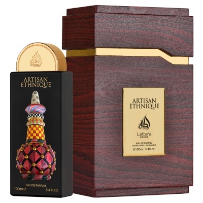 Frasco de perfume e caixa de madeira ARTISAN ETHNIQUE