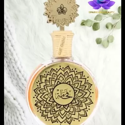 Frasco redondo de vidro com tampa decorativa em madeira e padrão mandala preto