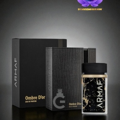 Perfume ARMAF Ombre D'or com embalagem e caixa preta