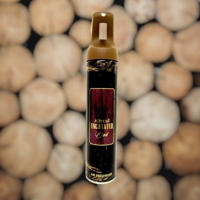 Frasco de spray ARMAF ENCHANTED Oud com tampa castanha e etiqueta bordô