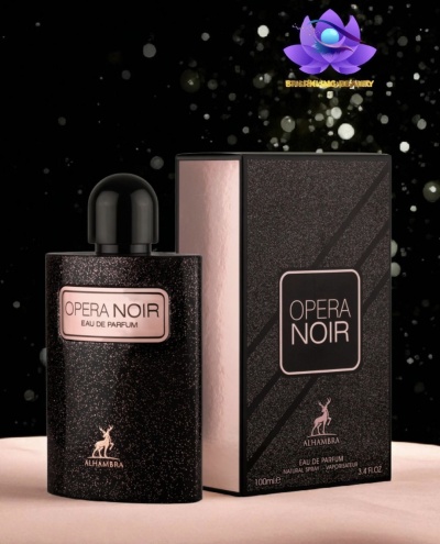 perfume Opera Noir preto com caixa