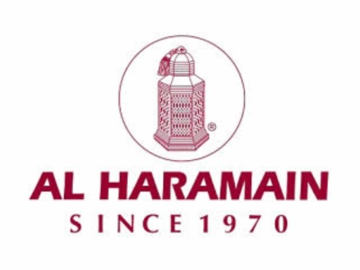 Logotipo AL HARAMAIN com candeeiro e texto 'SINCE 1970'