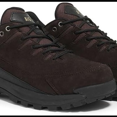 Sapatilhas de caminhada AIGLE castanhas e pretas com sola robusta