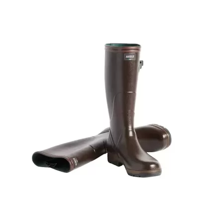 Botas de chuva castanhas escuras da marca AGILE