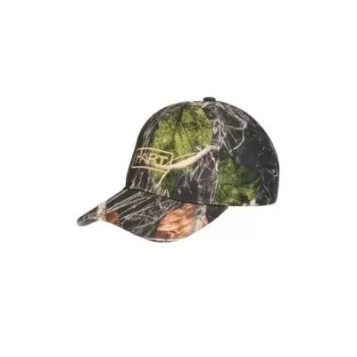 Boné camuflado com texto HART bordado frontalmente