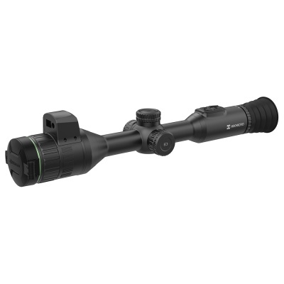 Escopo ótico preto com torres de ajuste e texto ZEROHOUR na lateral