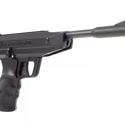 Pistola de pressão preta DIANA LP 8 MAGNUM com empunhadura texturizada