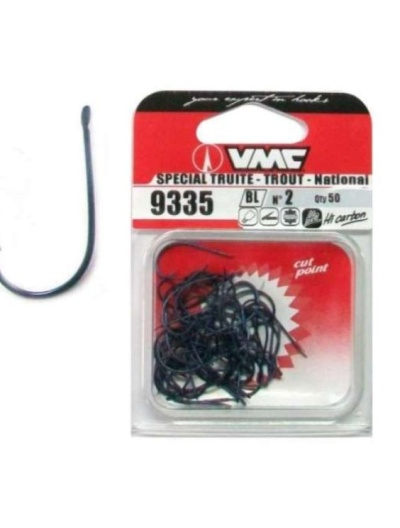 Conjunto de anzóis de pesca VMC 9335 tamanho 2 na embalagem