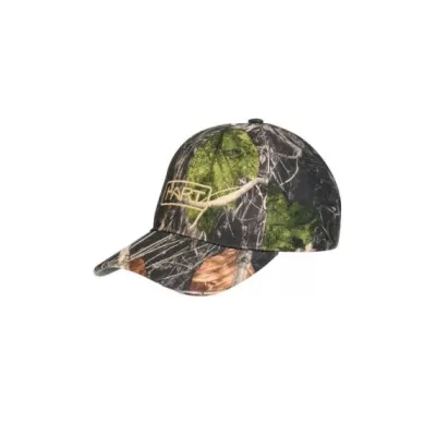 Boné camuflado com texto HART bordado frontalmente