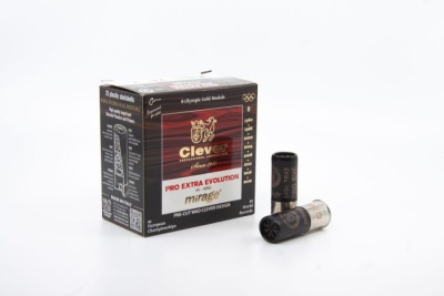 Caixa de munição Clever calibre 12 com dois cartuchos