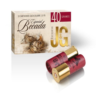 Caixa de cartuchos e dois cartuchos vermelhos com base dourada