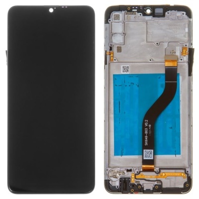 Display LED preto de smartphone mostrado de frente e verso