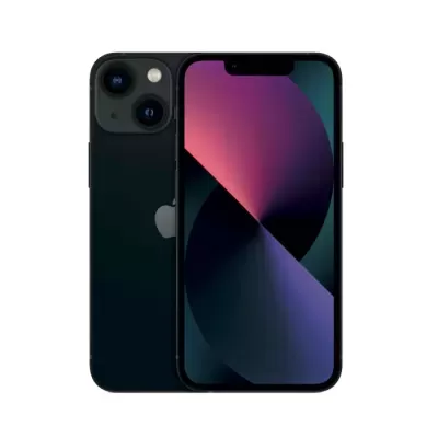 Smartphone preto com duas câmaras traseiras e ecrã colorido