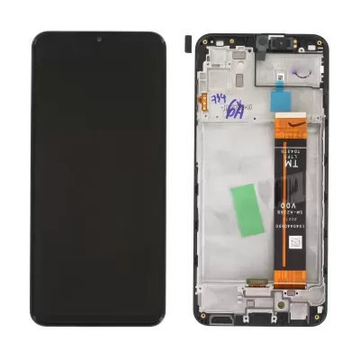 Ecrã frontal preto de smartphone e componente traseiro interno exposto sobre fundo branco