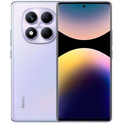 Smartphone Redmi lilás com câmaras traseiras e ecrã curvo