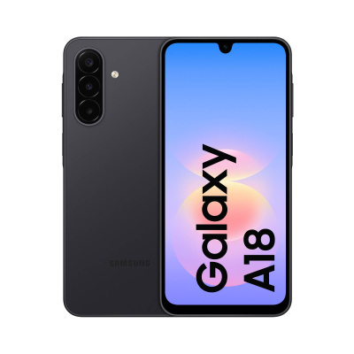 Smartphone Samsung Galaxy A13 preto com câmara tripla e ecrã frontal