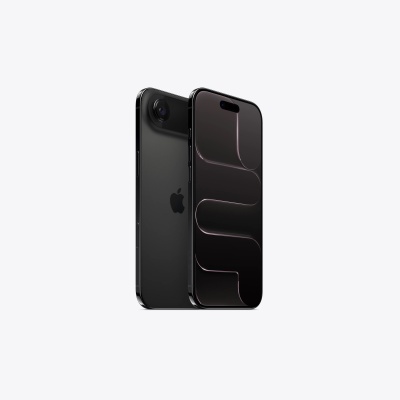 Smartphone Apple iPhone preto com ecrã frontal e câmara traseira