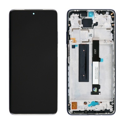 Dois painéis de smartphone, um com ecrã preto e outro com componente interno visível