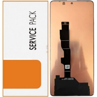 Ecrã de smartphone com conector flexível e caixa com texto SERVICE PACK