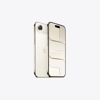 Smartphone Apple iPhone dourado visto de frente e trás