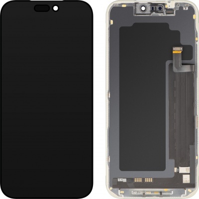 Ecrã preto para smartphone com sensor e conector flexível visível