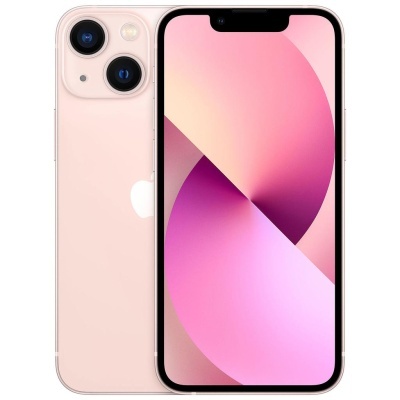 Smartphone rosa claro com duas câmaras traseiras e ecrã frontal