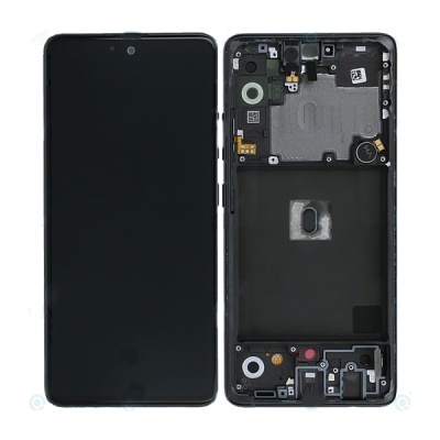 Dois smartphones lado a lado, um com ecrã preto e outro desmontado mostrando interior