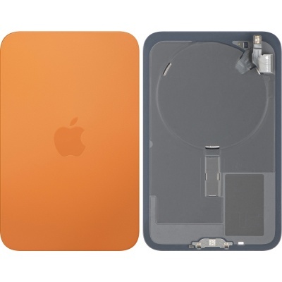 Duas capas para carregador sem fios Apple MagSafe, laranja e cinza escuro