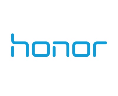 Logótipo honor azul em fundo branco