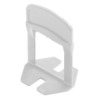 Suporte de azulejo de plástico branco com base e topo curvo