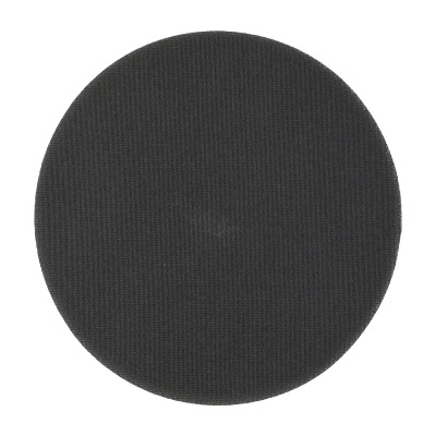 Colchão redondo preto de tecido liso
