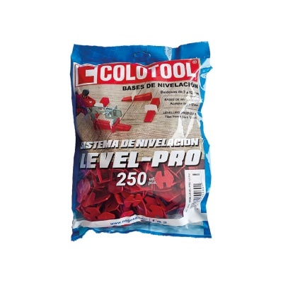 Embalagem azul com sistema de nivelamento LEVEL-PRO COLOTOOL.