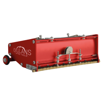 Ferramenta de laminação vermelha metal com marca EXULANS TAPING TOOLS