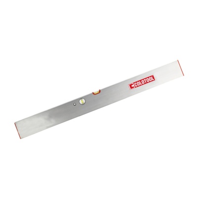 Nível de alumínio cinza com bolha e texto COLOTOOL