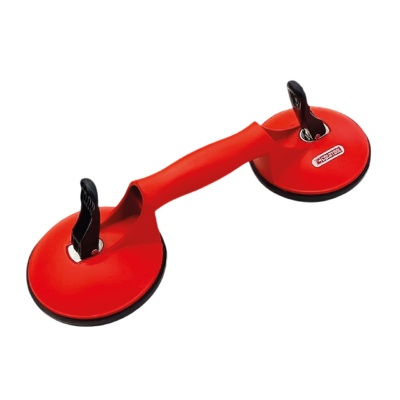Sugador de ventosas duplo vermelho com alavancas pretas