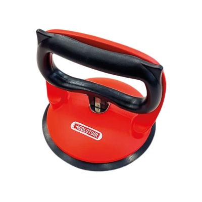 Ventosa vermelha com cabo preto para levantar vidro