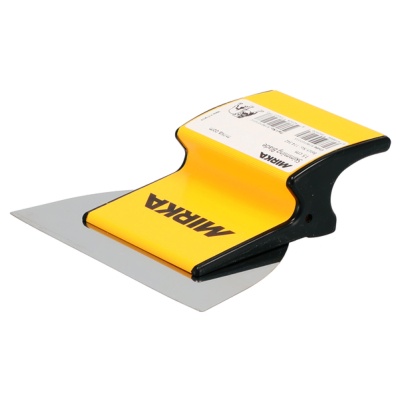 Espátula de lâmina metálica com pega amarela MIRKA