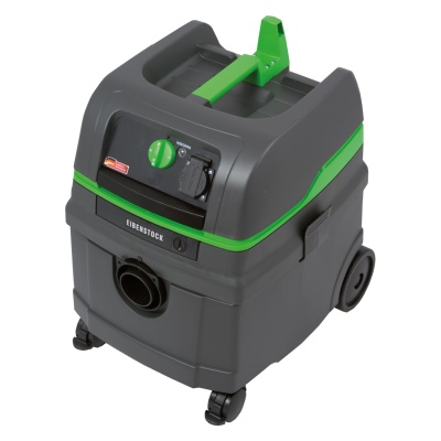 aspirador industrial Eibenstock cinzento com detalhes verdes
