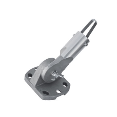 dispositivo metálico com base retangular e correia preta