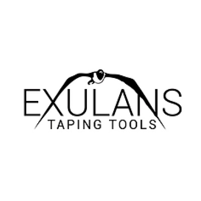 Logótipo da marca EXULANS com morcego e texto TAPING TOOLS
